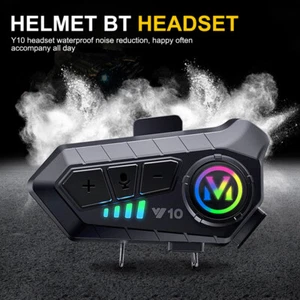 Auricolari casco moto wireless Bluetooth 5.3 impermeabili vivavoce - Foto 1 di 24