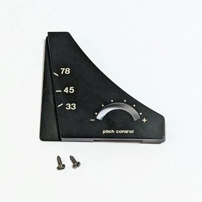 Dual 1212 Turntable Parts Speed Selector Switch Pitch Control Plate Plastic Trim - Image 1 of 4