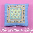 Fisher Price Loving Family Dollhouse Living Room Blue Sofa Bed Cushion Pillow