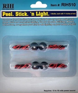 Rock Island Hobby 510 | Peel. Stick. 'n Light - 4 Pack | Multi Scale - Picture 1 of 1