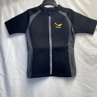 NOVELR Sauna Neopreno Manga Corta Camiseta Mujer Mediana Negra Cremallera Frontal Nueva Foto 1 de 4