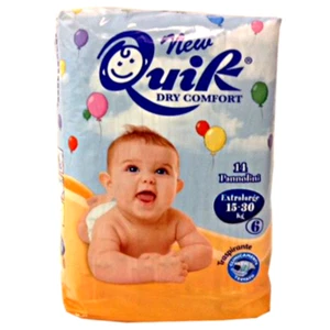 3 STÜCK QUIK WINDELN 6 EXTRA BREIT 15-30 KG.14 WINDELN "jeweils " - Bild 1 von 3