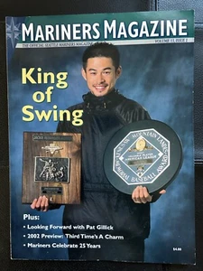 2002 Official Seattle Mariners Magazine Ichiro Edgar Martinez John Olerud - Picture 1 of 4