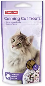 More details for beaphar herbal calming cat treats helps reduce stress &amp; problem behaviour 35g
