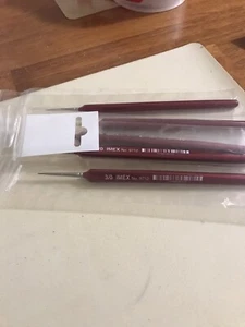 Imex #3 Micro Paint Brushes,#9712 Modelers Or Crafters - Picture 1 of 2