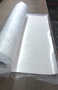 White Non-Toxic FDA Buna-Nitrile Rubber Sheet 1/16" Thk x 12" x 12" Sq Foot - Picture 1 of 4