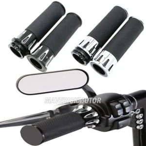 1'' Handle Bars For Harley Hand Grips Dyna Softail Road Glide XL XR VRSC Touring - Bild 1 von 11