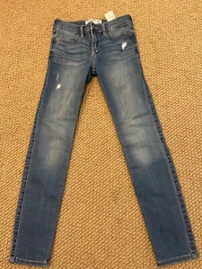 abercrombie kids girls super skinny slim 11/12 EUC jeans NWT - Picture 1 of 3