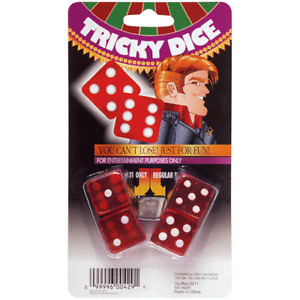 Trick Dice - Mis-Spotted Dice - Tricky Dice -- 7 or 11 Dice - Gambling Dice