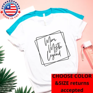 Camisa Mamá, Regalo Día de la Madre, Mamá, Mamá Myth Legend Camisa, Bella Jersey Suave - Imagen 1 de 30