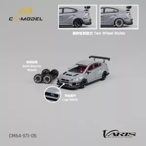 CM-Model 1:64 Subaru STI Varis Widebody 1.0 Gray - Picture 1 of 9