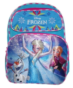 Disney Frozen Girls Blues 3D 16" Large Backpack - Picture 1 of 3
