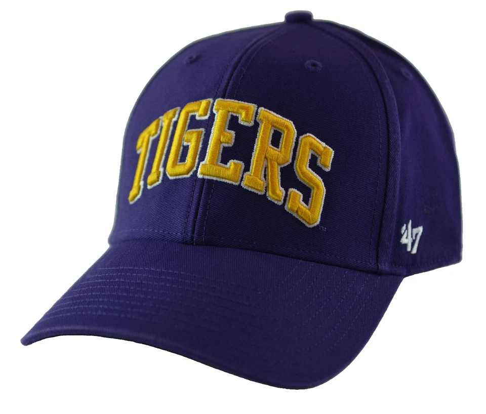 LSU Tigers Baseball Purple Gold '47 Brand MVP Strapback Hat Cap With out Tag