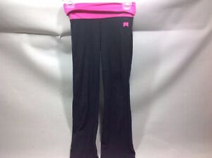 Yoga Pant Nike Foldover Waist M Black/Hot Pink engineered fr world class athl