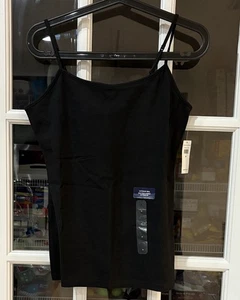 Gap Basic Camisole W/ Built-In Bra - Size Medium- Black NEW - Picture 1 of 4