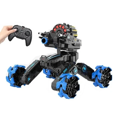 DM-518 Auto telecomandata spruzzo pneumatici blu 1:18 - Immagine 1 di 4