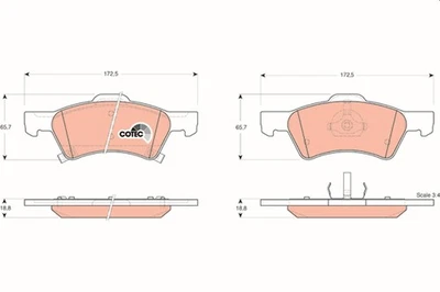 TRW Pastiglie Freno GDB4129 Chrysler Voyager rg (2001->) 2,4 - 108kw 147cv  - Immagine 1 di 4