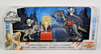 Набор Jurassic World Lockwood Ultimate Battle Damage Raptor Blue Indoraptor Mattel - Изображение 1 из 4