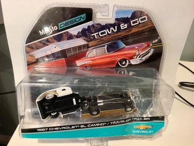 MAISTO 1967 CHEVY EL CAMINO & TRAVELER ТРЕЙЛЕР TOW & GO 15368-D ОТДЕЛЬНО - Изображение 1 из 3