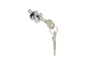 FHC 0D802CHKA Chrome Universal Plunger Lock Keyed Alike for 1/4" to 1/2" Glass - Picture 1 of 1