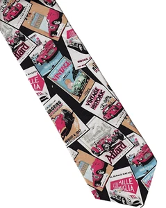 CORBATA DE SEDA PARA HOMBRE RM ESTILO RALPH MARLIN DE COLECCIÓN HISTÓRICA MIL MILLAS - Imagen 1 de 5