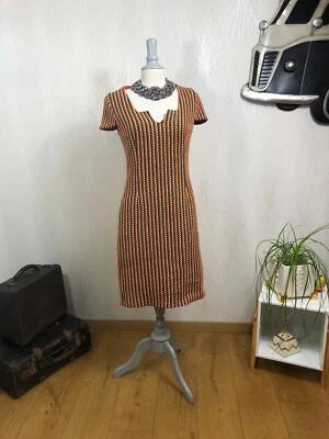 Robe à manches courtes de haute couture par Tabala Paris - 40 Orange - Photo 1/4