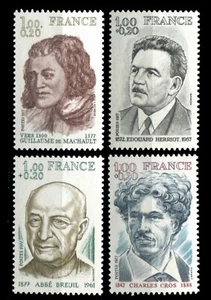 France 1977 • Sс# B499-502 • french famous people • cs MNH OG VF (SU-9566) - Picture 1 of 1