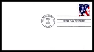 US FDC # 4391 44c Flag. 9 3/4 Coil none 2009, 9J949 - Picture 1 of 1