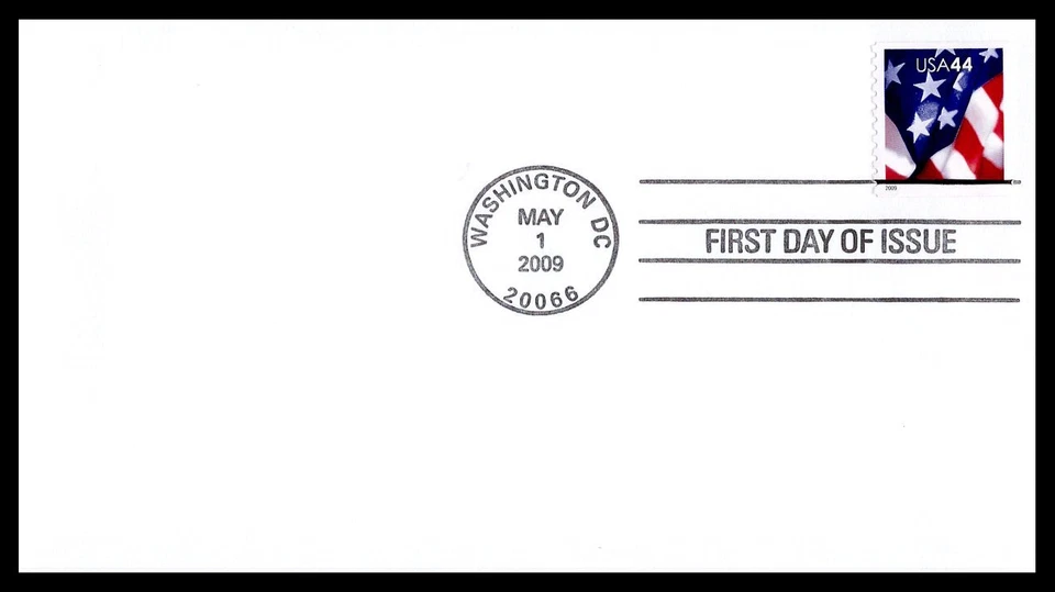 US FDC # 4391 44c Flag. 9 3/4 Coil none   2009, 9J949 - Image 1 of 1
