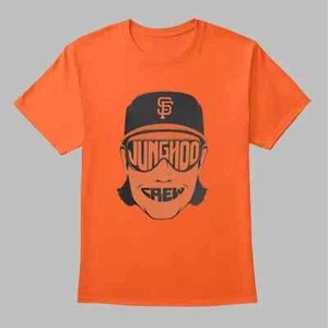 New Sealed San Francisco Giants MLB Mens Jung Hoo Crew Tshirt Medium Orange 2025 - Picture 1 of 6