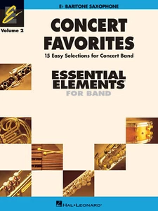 Concert Favorites Vol 2 Eb Baritone Sax Essential Elements Band Sheet Music Book - Picture 1 of 1