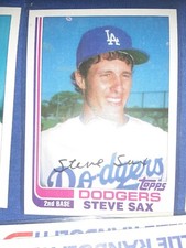 Steve Sax 1982 Topps Traded Rookie Baseball Card #103T Los Angels Dodgers Mint