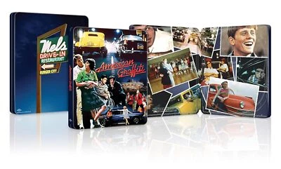 AMERICAN GRAFFITI *2 Disc STEELBOOK* (4K Ultra HD) NEW Region B Blu-ray - Image 1 of 3