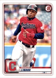 2020 Bowman #4 Francisco Lindor CLEVELAND GUARDIANS