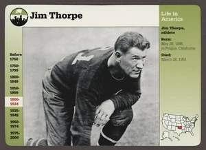Jim Thorpe  Story of America History Card Life - Picture 1 of 1