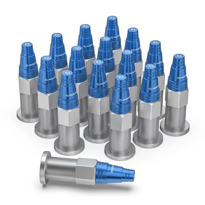 For Yamaha Raptor 700R 700 YFM700R 16PCS Aluminum Wheel Lug Nuts 2006-2021 Blue - Image 1 of 4