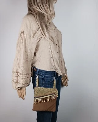 Bolso Hippie Hecho a Mano con Cuentas para Trabillas de Cinturón Único Foto 1 de 4