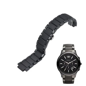 Pulsera de cerámica negra AR1451 24mm para Emporio Armani - Imagen 1 de 7