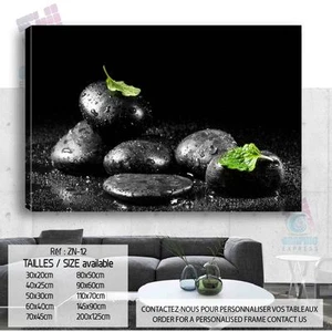 Stoff Druck Orchidee Zen Relax Buddha Spa hält Wanddeko Bild - ZN-12 - Bild 1 von 13