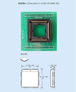 WL-PL84-E101 1.27mm Pitch 21x21 WL-PLCC84 Socket Adapter For Wellon Programmer - Afbeelding 1 van 1