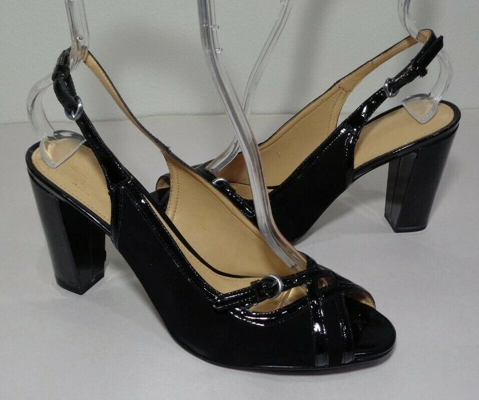 Sandalias Circa Joan & David Talla 9 M FLORALES Cuero Negro Nuevos Zapatos para Mujer Foto 1 de 4