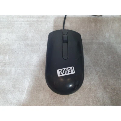 Dell MS116T Optical Mouse Black Wired USB 1000-DPI 3-Button Scroll Wheel for PC - Image 1 of 4