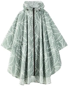 Rain Poncho Jacket Coat Hooded Zipper for Women/Men/Adult with Pocket Green l... - Picture 1 of 6