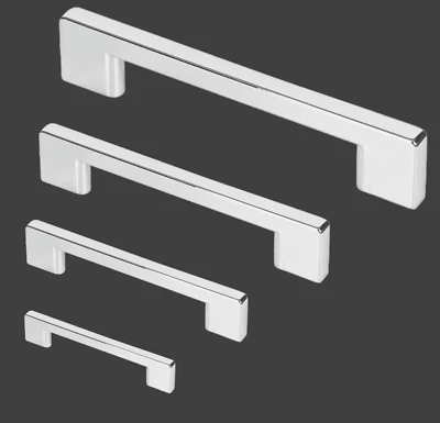 Moderne Möbelgriffe Schrankgriffe Schubladengriffe Küchengriffe Chrom 165a - Bild 1 von 2