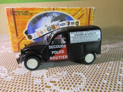 980Y NOREV Hachette 28 Citroën 2cv Azu 1954 Furgone Scorta Strada 1:43 + Scatola - Immagine 1 di 4