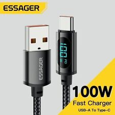 100w Super Fast Type-C Charging Cable USB Lead Phone Charger Cable with Display 