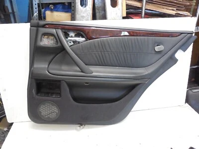 96-02 Mercedes W210 E320 E430 Rear Right Interior Door Panel Black 2107301295 - Image 1 of 4