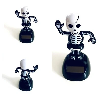 LOSMANN GMBH Statua Solare Danzante 3 Volte Figura Solare Scheletro Decorazione Halloween Auto Teschio