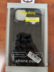Heyday iPhone 14 Plus Case (Brand NEW) MagSafe Compatible Black Leopard Print - Picture 1 of 2
