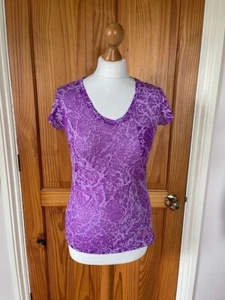 New Balance Medium UK 8-10 Purple Work Out Exercise Top - Picture 1 of 6